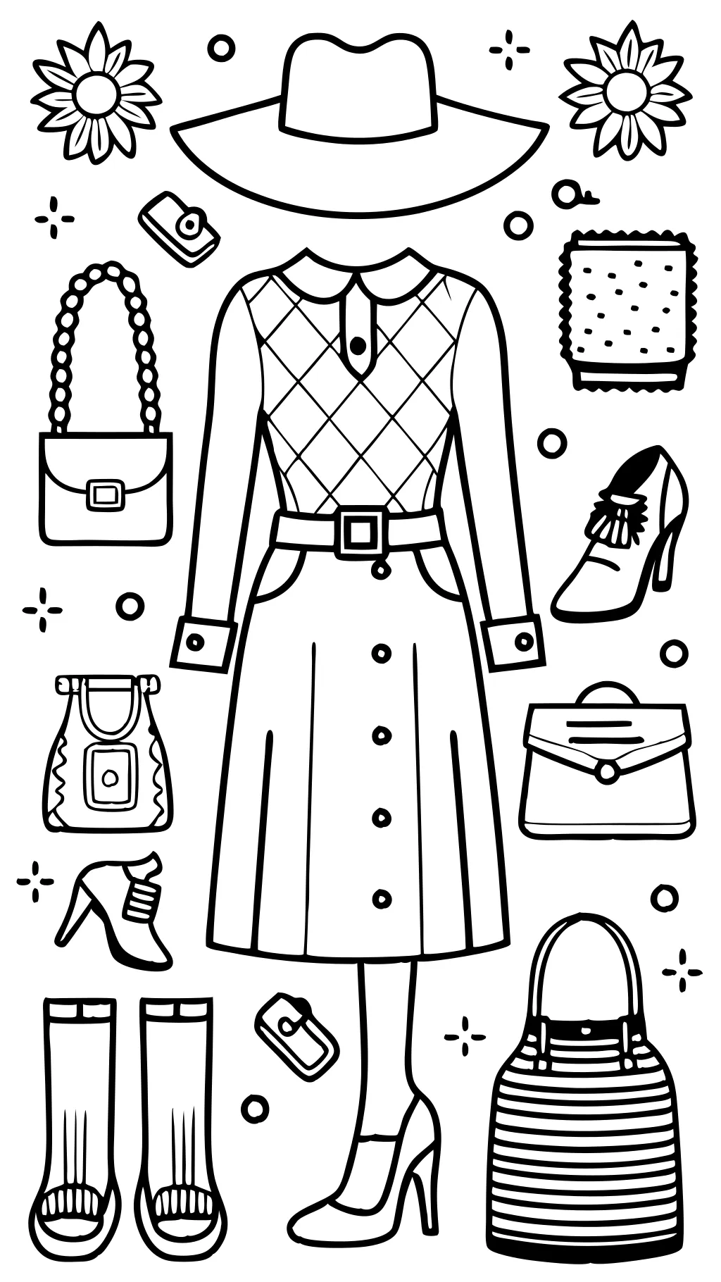 fashion coloring page